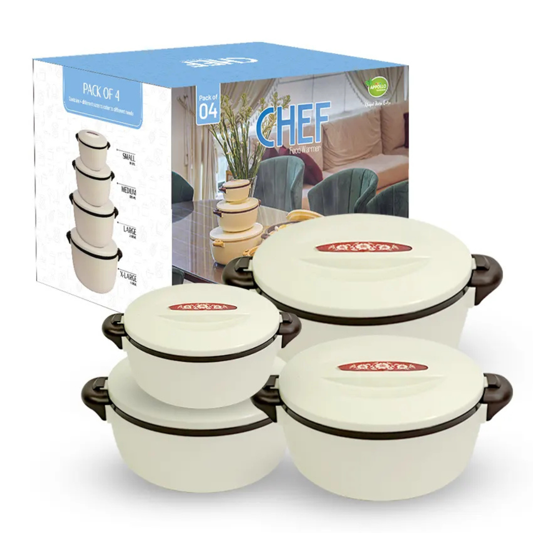 Chef Food Warmer Pack of 4